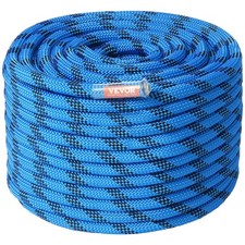VEVOR Corde d'Escalade Statique 12,7 mm 38 m Corde de Sécurité Extérieure Bleu