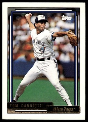 1992 Topps #38 Tom Candiotti Gold