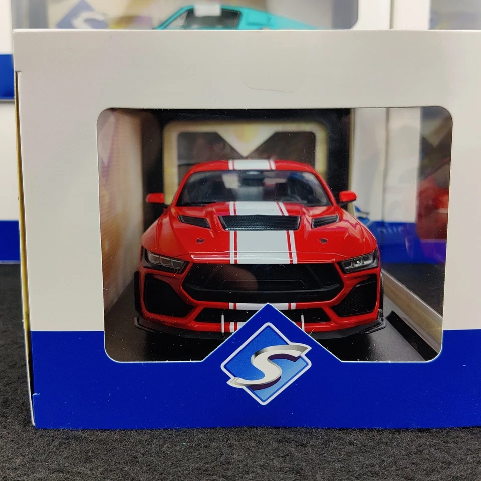 AUTO SOLIDA FORD SHELBY MUSTANG SUPER SNAKE RACE RED 2025 1:18 NUOVA.B - Immagine 3 di 4