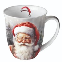 Tasse, Porzellantasse Happy Santa 0,4L Ambiente | Weihnachten, Weihnachtsmann