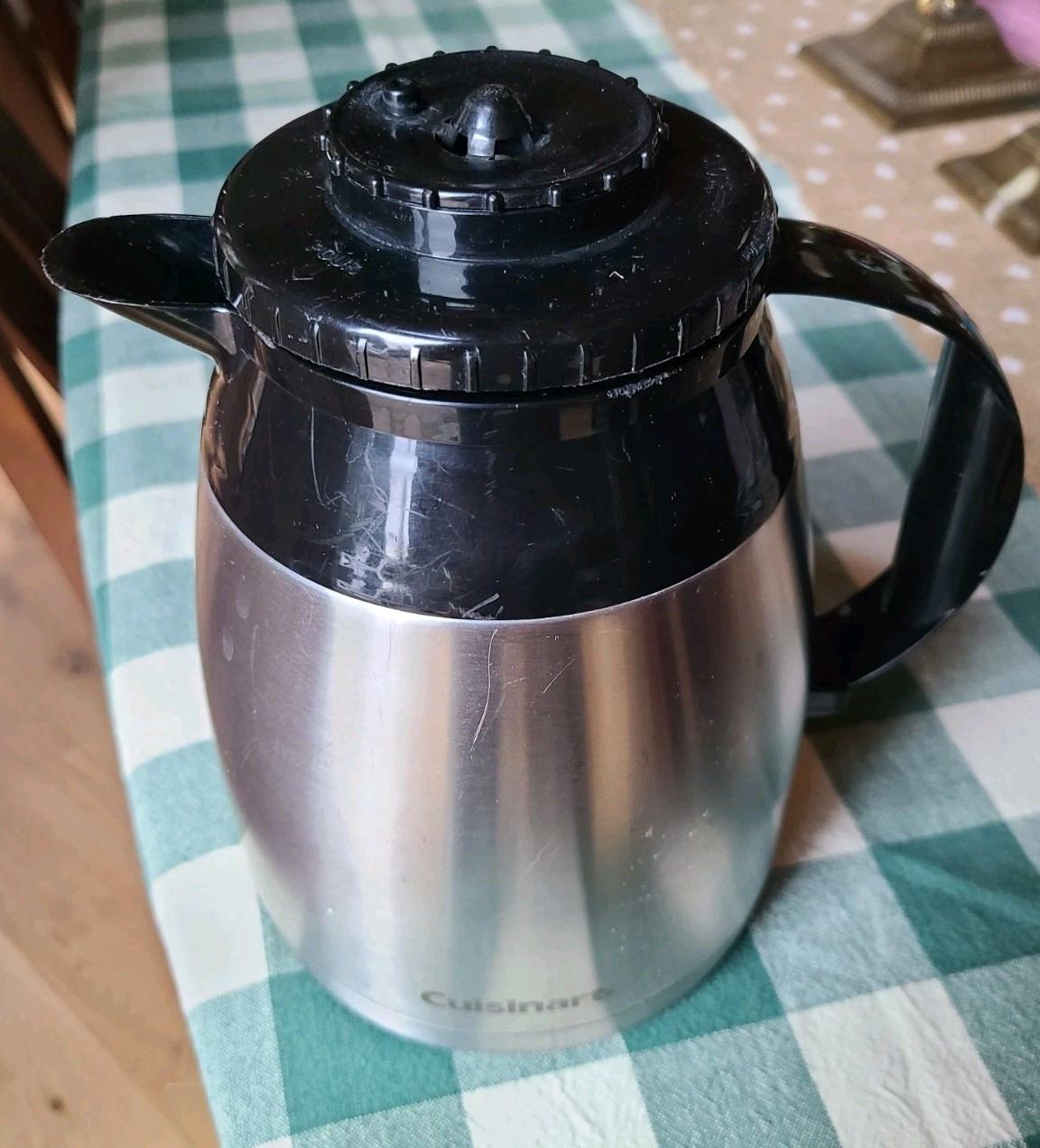 Cuisinart Coffee 12 Cup Thermal Carafe Stainless Server & Lid DTC975 Used