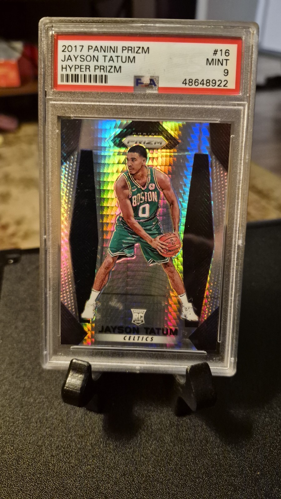 2017-18 Panini Prizm - Jayson Tatum #16 Hyper Prizm (RC)