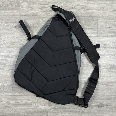 Vintage GAP Technical Sling Bag Grey Y2K Gorpcore Messenger