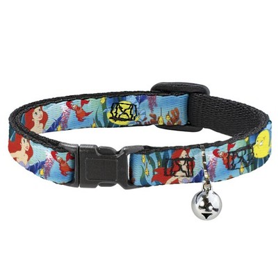 Cat Collar Breakaway with Bell Ariel, Sebastian & Flounder Scene NAR (US IMPORT)