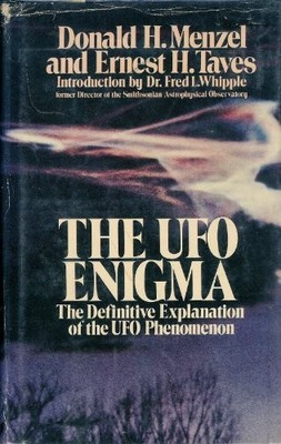 THE UFO ENIGMA: THE DEFINITIVE EXPLANATION OF THE UFO By Donald H. Menzel *VG+*