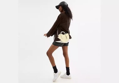 Coach Glovetanned Leather Top Handle Crossbody Bag Chick Chicken