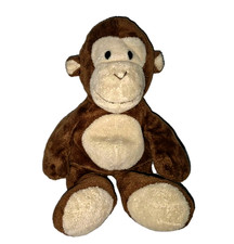 Ty Pluffies DANGLES the Monkey Brown Cream 10in Velour Soft Plush Animal 2010