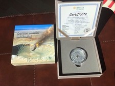 1oz Silber 999  Antik Finish  mit echtem Meteoriten Niue Island 2014 Nur 666 St.