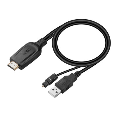 192Khz HDMI ARC to Optical Audio Converter for TV to Soundbar, Plug & Play