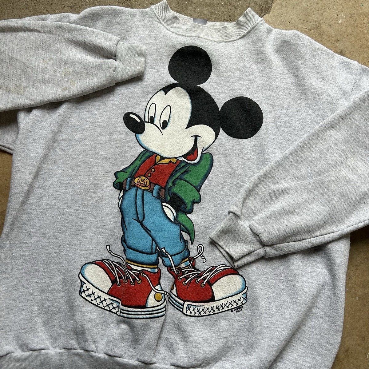 Vintage 90s Disney Mickey Mouse Hip-Hop Rap Gangster Graphic 