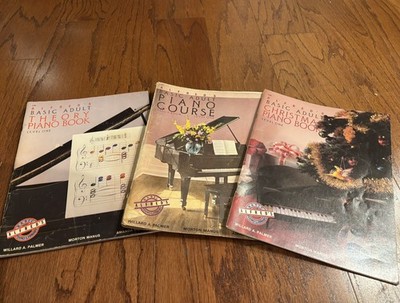 ALFRED'S BASIC ADULT PIANO COURSE LESSON, Theory & Christmas LEVEL 1, 3 Books