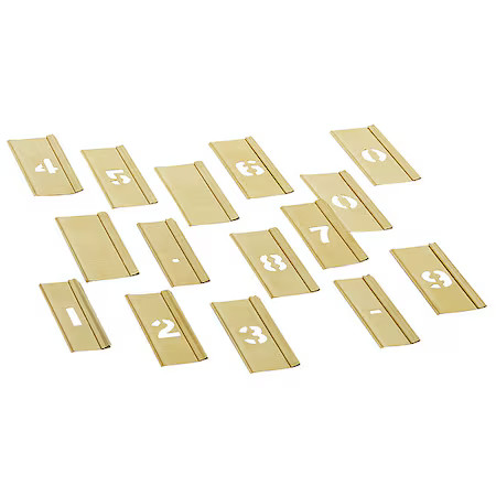 Reese Interlocking Stencils 10006 Stencil, Number Set, Numbers, 1/2 In