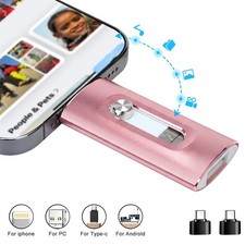 3 in 1 Flash Drive High Speed USB 3.0 Memory Storage for iPhone/iPad/Android/PC