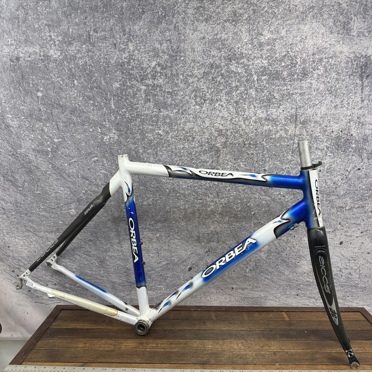 Orbea O3 Road Bike Frame 53cm Aluminum Carbon Zeus Fork 700c 130mm