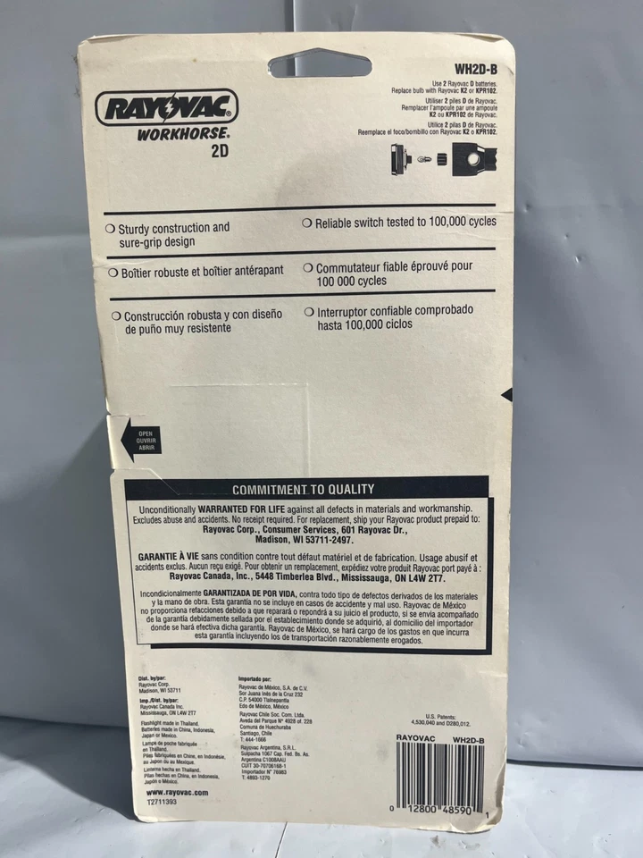 RAYOVAC LINTERNA LIGERA DE SEGURIDAD PARA CAMPING TRABAJO CON PILAS 10 LÚMENES Foto 2 de 2