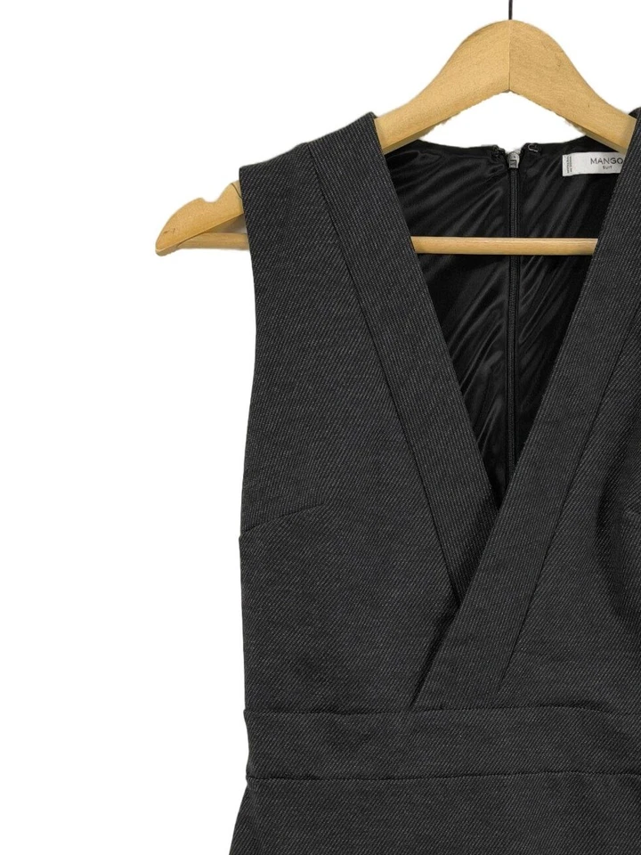 MANGO SUIT Vestido cruzado Mujeres Vestido Talla EU 36 negro look casual - Imagen 3 de 4
