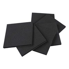 Pcs Adhesive Foam Padding 1/4 in Thick X 4 in X 4 4In 4In 1/4In 6Pcs 6 Black