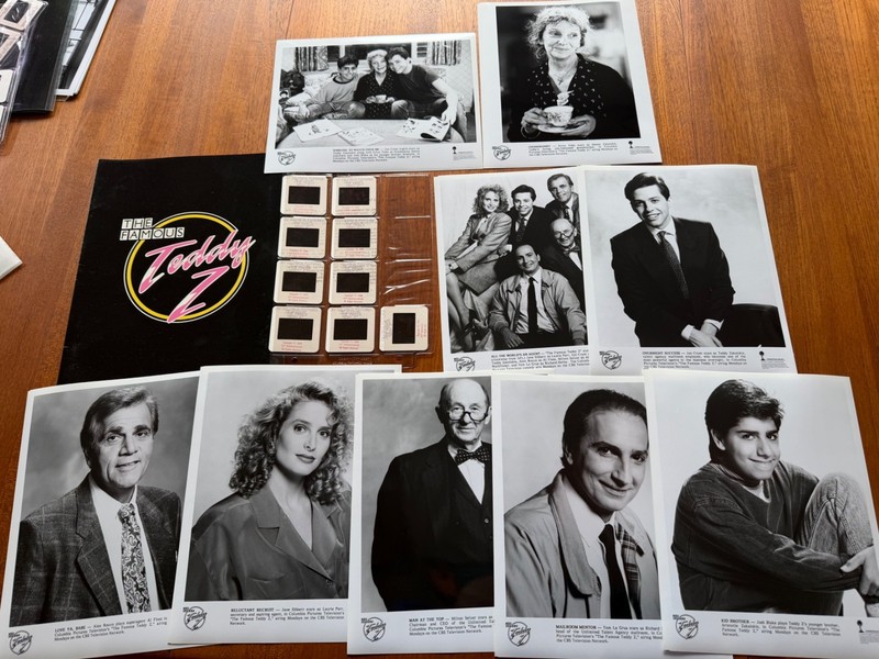 THE FAMOUS TEDDY Z PRESS KIT SLIDES/PHOTOS JON CRYER JANE SIBBETT LAURI PARR