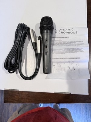 Professional Handheld Wired Dynamic Microphone XLR Cable With Instructions Book 