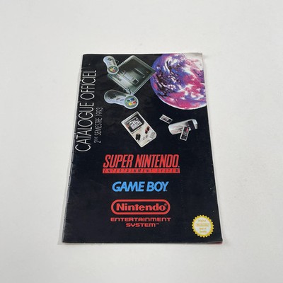 Super Nintendo Offizieller Katalog 2. Halbjahr 1993 Super Nintendo Game Boy FRA