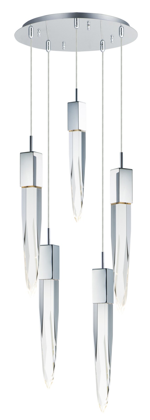 Chrome Quartz 5-Light 16