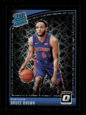 2018-19 Donruss Optic #161 Bruce Brown Black Velocity #/39 ROOKIE RC