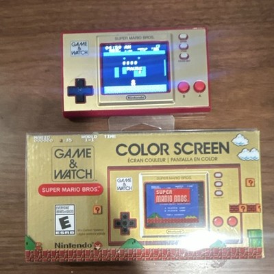 Nintendo Game & Watch Super Mario Bros. Color Screen Handheld CIB