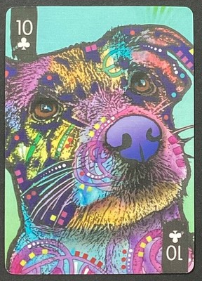 Dog by Artist Dean Russo Single Swap Wide Playing Card