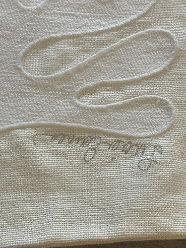 Soaring Dove 23"x23" Embroidered Linen Throw Pillow Cover by Lucia Eames - Picture 16 of 23