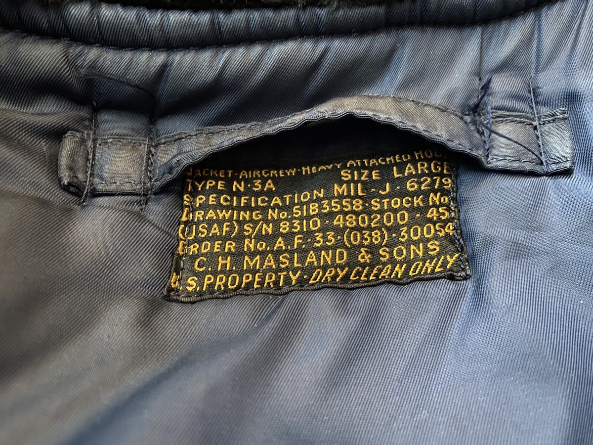 rrLi　　　50年代 US AIR FORCE N-3A 1951 USAAF Type N-3A Heavy Zone Snorkel Parka - Blue