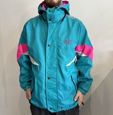 DDP VINTAGE 90s ASICS JACKET MENS SIZE S NYLON MADE IN ITALY BLOKE RAVE RARE