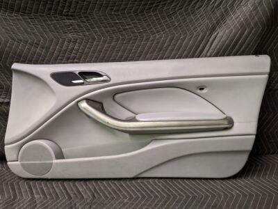 BMW E46 M3 Convertible Right Door Card Gray Nappa Leather