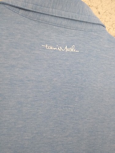 Polo Travis Mathew L blu chiaro Zappos logo golf nuova con etichetta - Foto 6 di 10