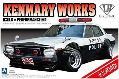 Aoshima 1/24 Liberty Walk LB Works Nissan Skyline Kenmeri 4Dr
