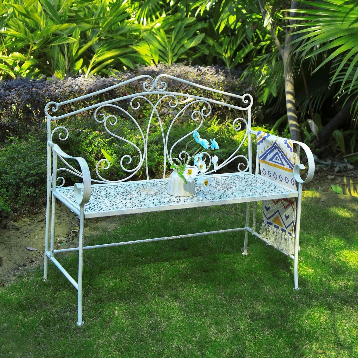 Buy metal garden sale bench
