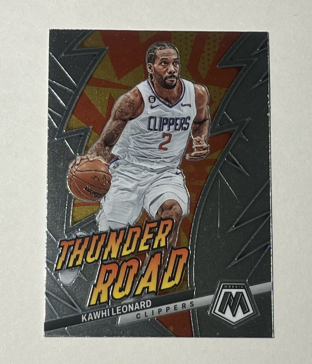 2022-23 Panini Mosaic Kawhi Leonard Thunder Road #8 Los Angeles