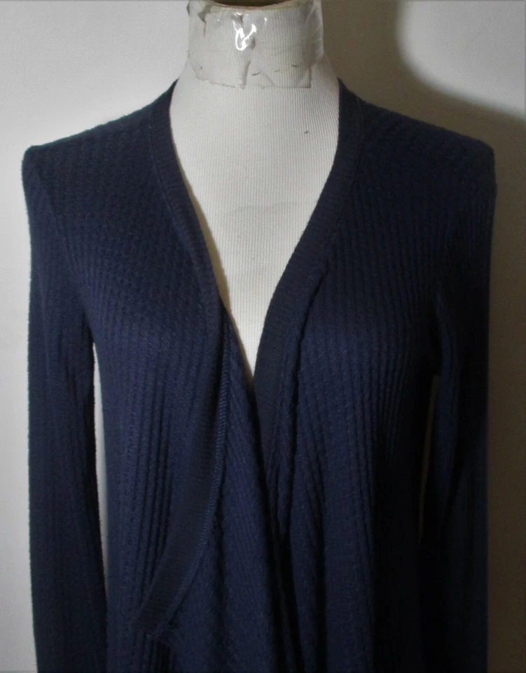 VELVET Blue Long Sleeve Cardigan Wrap Sweater Size M - Image 2 of 4