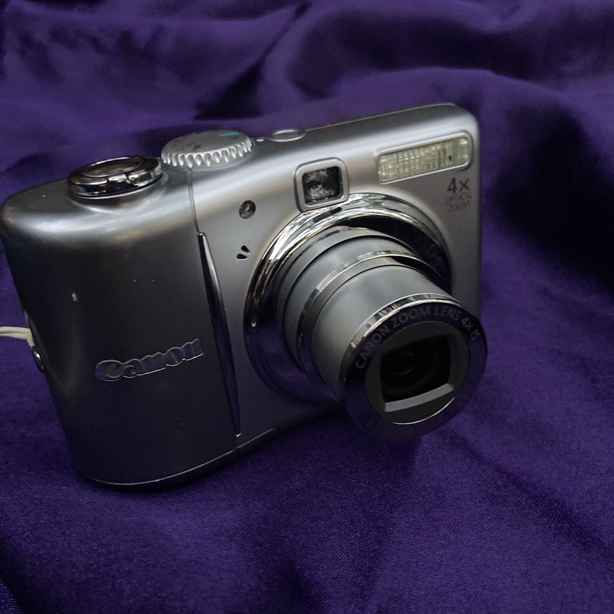 Canon PowerShot A1100 IS Digital Camera 12.1 MP Gray PC1354 Rare