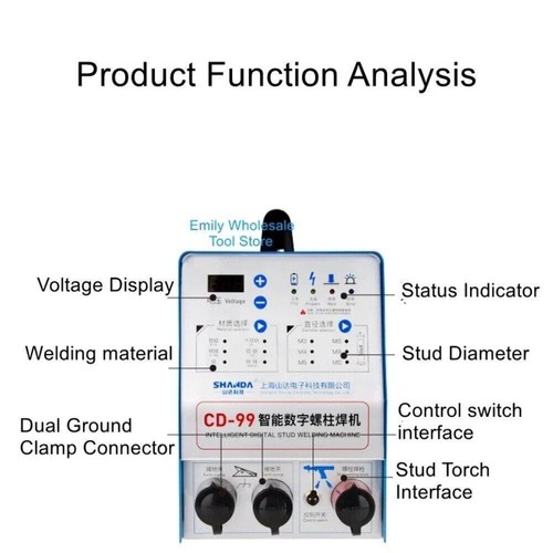 CD-99 Capacitor Discharge Type Stud Welding Machine Weld Stud Planting Machine - Picture 5 of 8