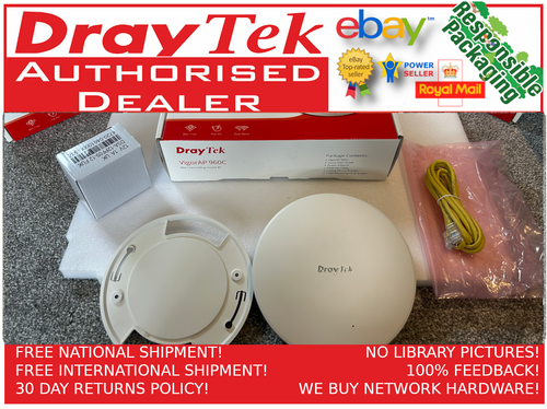 BOXED Draytek VigorAP 960C Dual Band WiFi 6 AX1800 1.8Gbps PoE Gig LAN Mesh