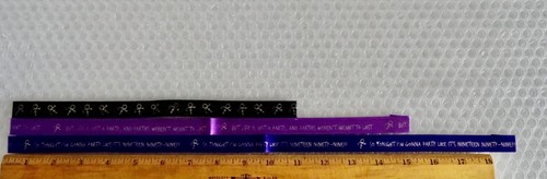 pRINCE PURPLE BLUE BLACK MAGNETIC BOOKMARKS X 3 SLIPPED STITCH STUDIOS neocurio - Picture 7 of 8
