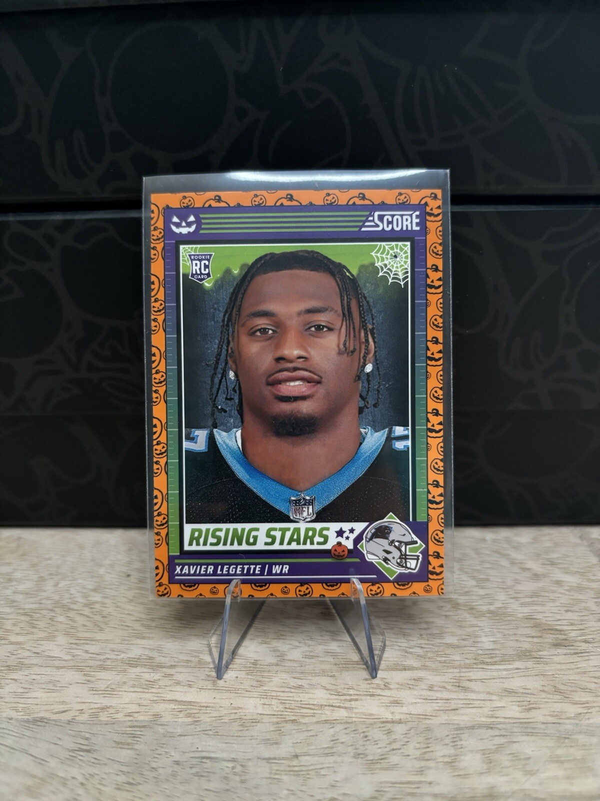 2024 Panini Score-A-Treat - #49 Xavier Legette (RC) Rising Stars Orange Pumpkins