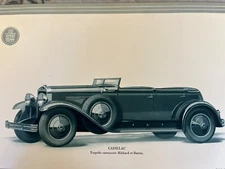 Large format 1928 Cadillac/ LaSalle Hardback Portfolio w/ Custom Coachwork