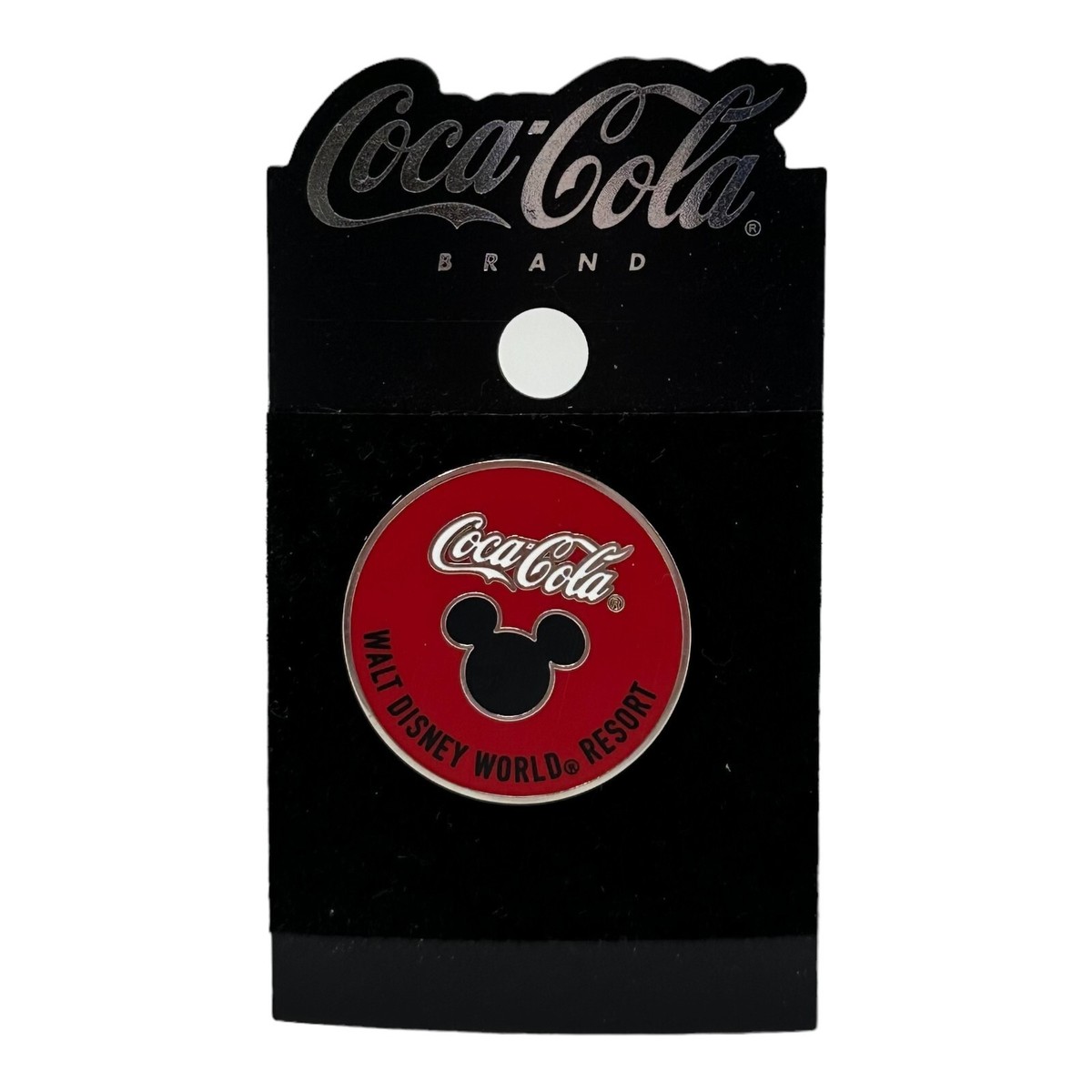 WDW Walt Disney World Resort Pin Coca-Cola 2020 Red Round Black