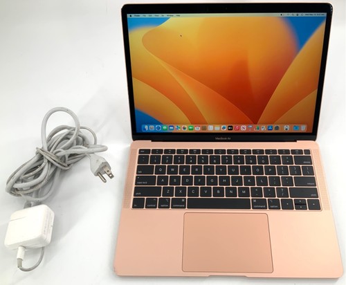 Apple A1932 MacBook Air, 13.3”, i5 1.6GHz, 8GB RAM, 256GB SSD, 13.6.7 - Gold