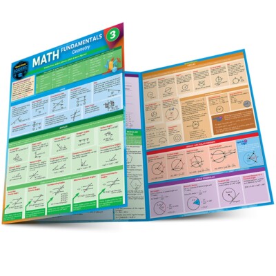 QuickStudy Math Fundamentals 3 Laminated 4-Page, Boost Confidence & Test Scores