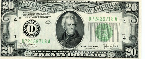 1934C $20 FR 2057-Dob Old Back FRN Federal Reserve Cleveland PMG GEM 65 EPQ - Picture 3 of 4