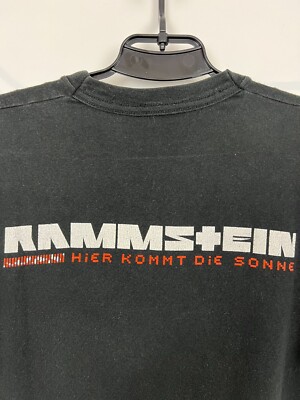 トップス 14T5738 RAMMSTEIN HiER KOMMT DIE SONNE Rammstein Vintage 00s “Hier Kommt Die Sonne” T-Shirt ~M | eBay