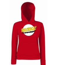 Youth Designz Womens Hoodie BAZINGA Pullover Sheldon Big Bang Logo Cooper Slogan