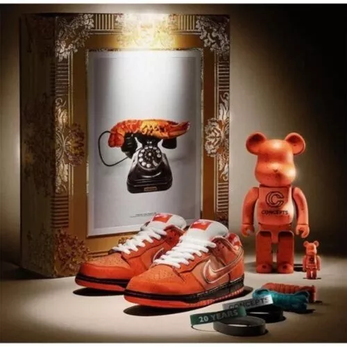 Nike SB Dunk Low Concepts Orange Lobster (Special Box) Size 8 